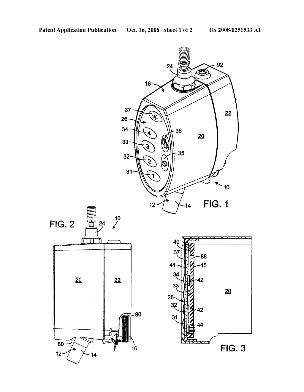 AUTOMATIC CONTROLLER FOR A BEVERAGE DISPENSING FAUCET - diagram, schematic, and image 02