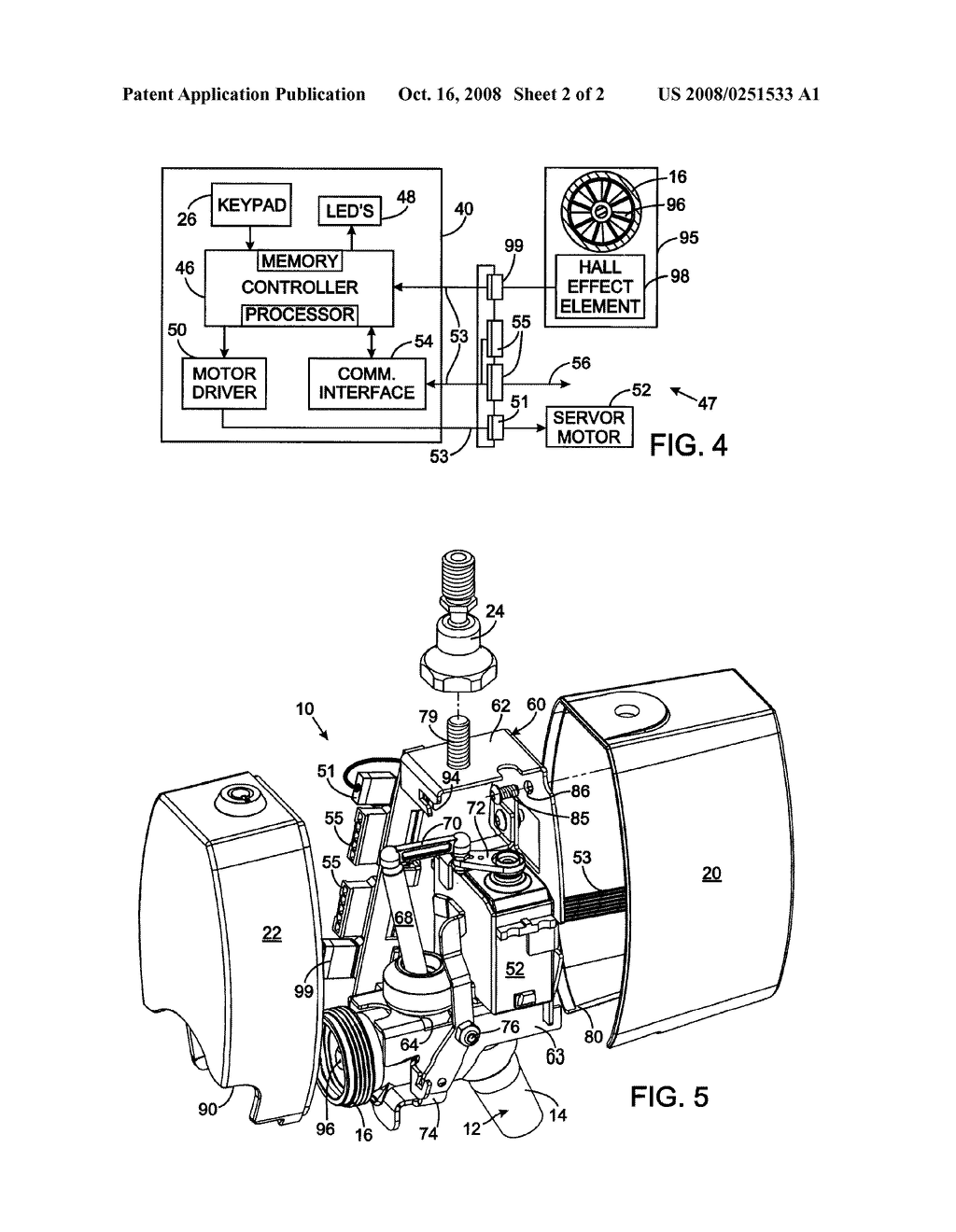 AUTOMATIC CONTROLLER FOR A BEVERAGE DISPENSING FAUCET - diagram, schematic, and image 03