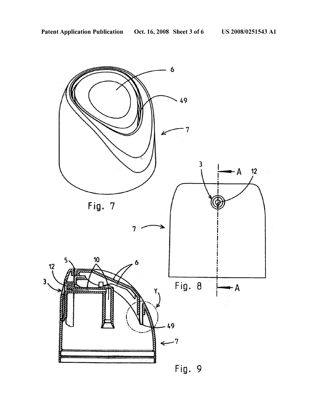 Cap for an Aerosol Container or a Spray Container - diagram, schematic, and image 04