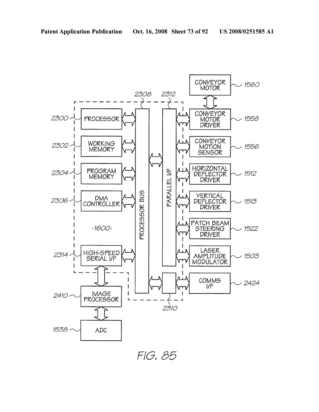 OBJECT SCANNING SYSTEM WITH A SENSING DEVICE FOR GENERATING INDICATING DATA - diagram, schematic, and image 74