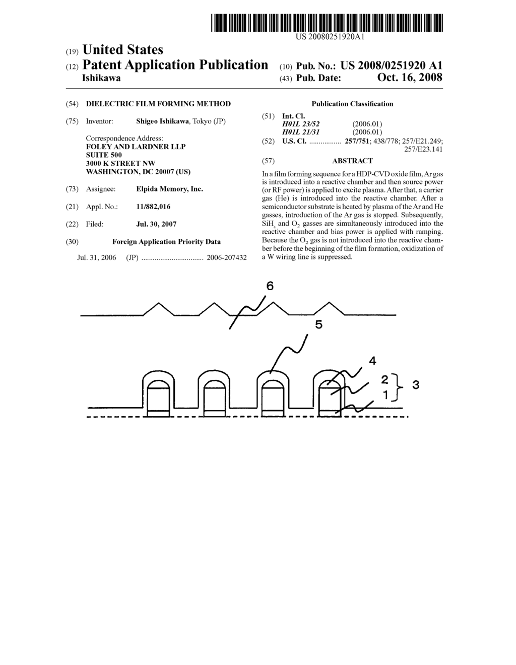 Dielectric film forming method - diagram, schematic, and image 01