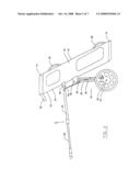 Wheeled Golf bag arrangement diagram and image