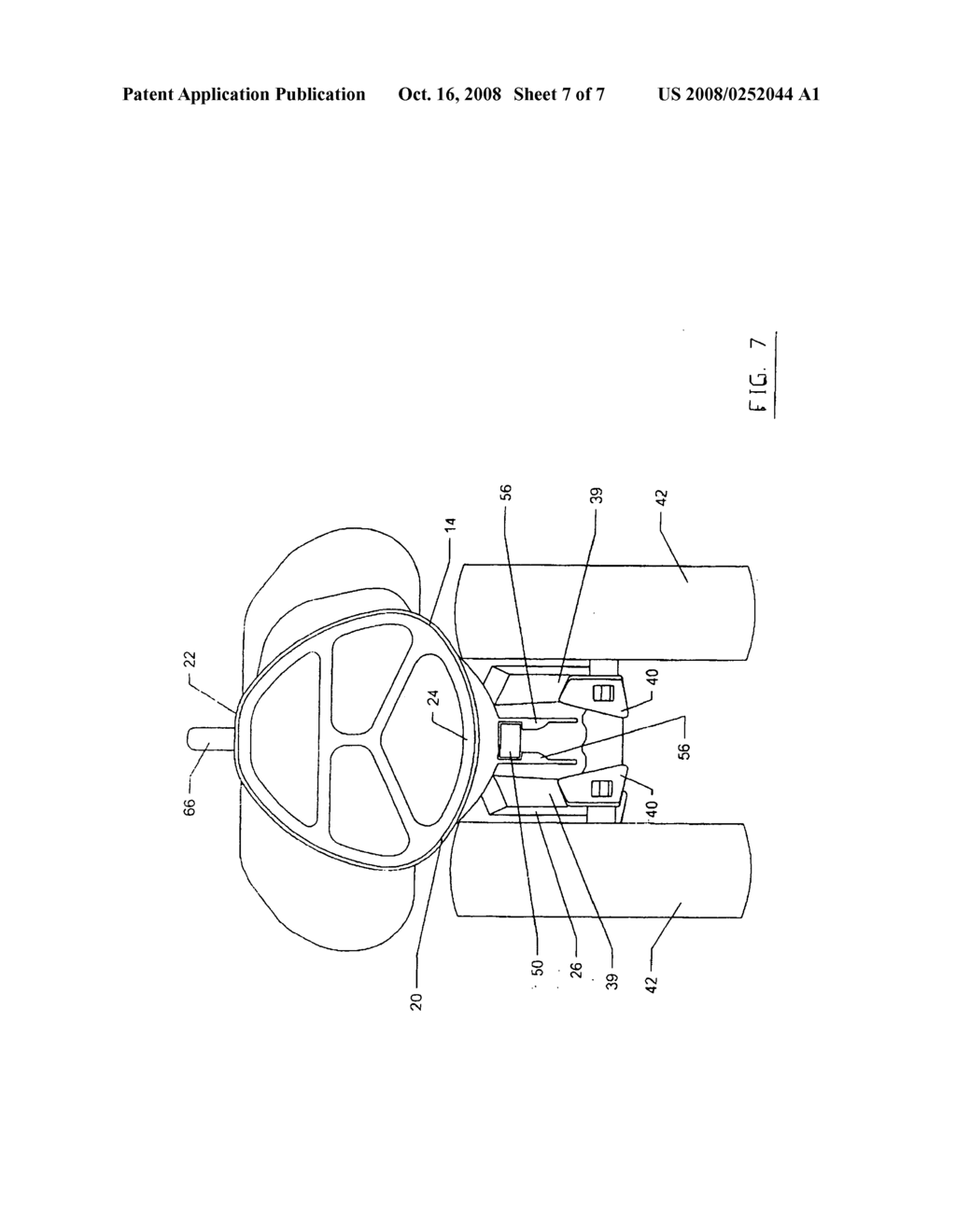 Wheeled Golf bag arrangement - diagram, schematic, and image 08