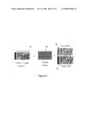 Method and system for creating and reading multi-color co-planar emissive indicia using printable dyes and pigments diagram and image