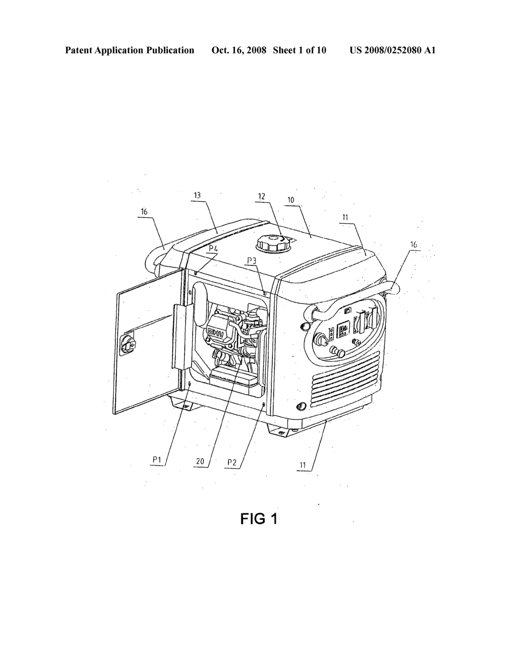 Gasoline Generator - diagram, schematic, and image 02