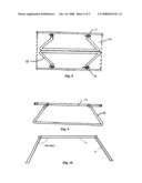 Portable folding lounging recliner diagram and image