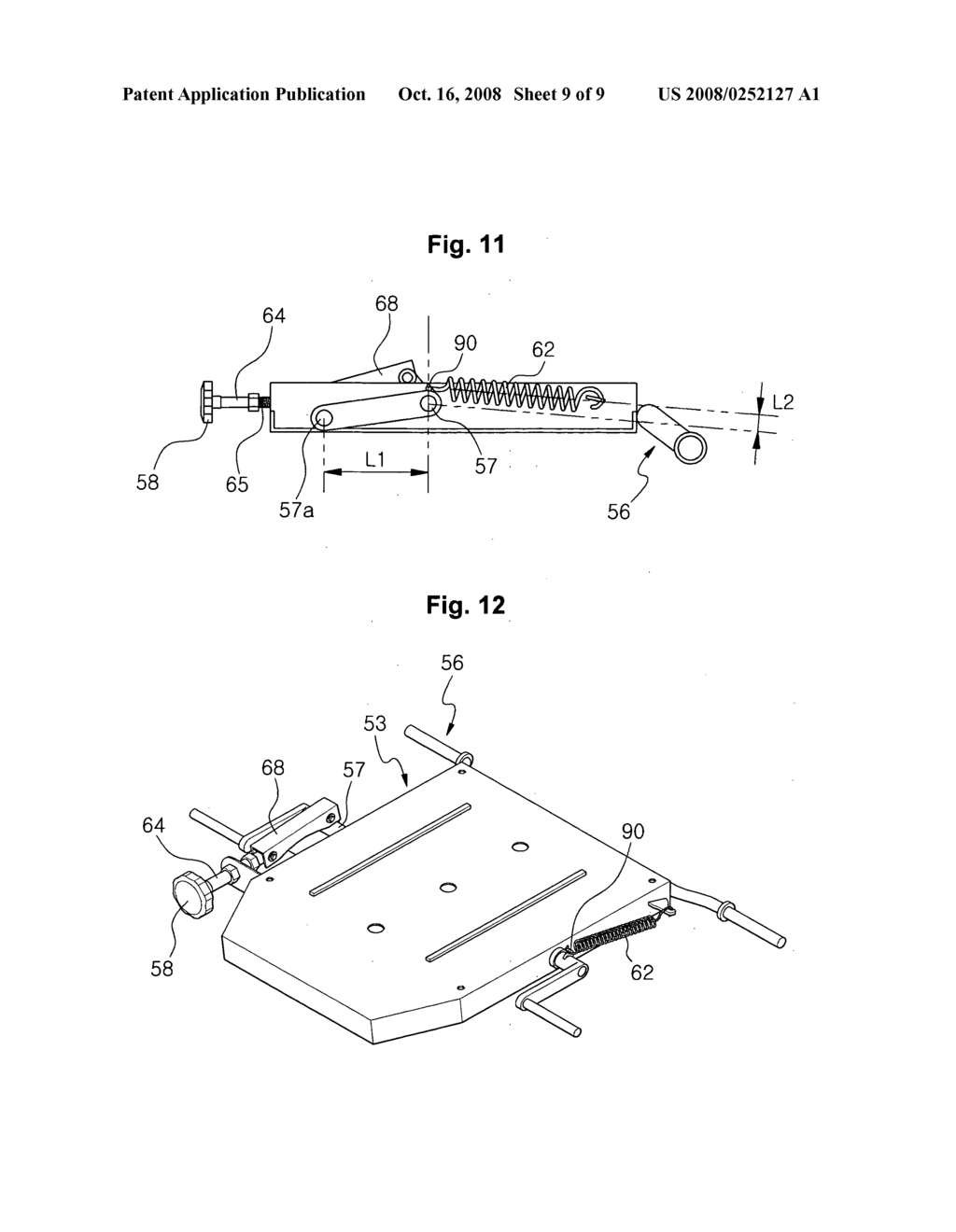 Height adjustment device for heavy equipment console box having weight balancing - diagram, schematic, and image 10