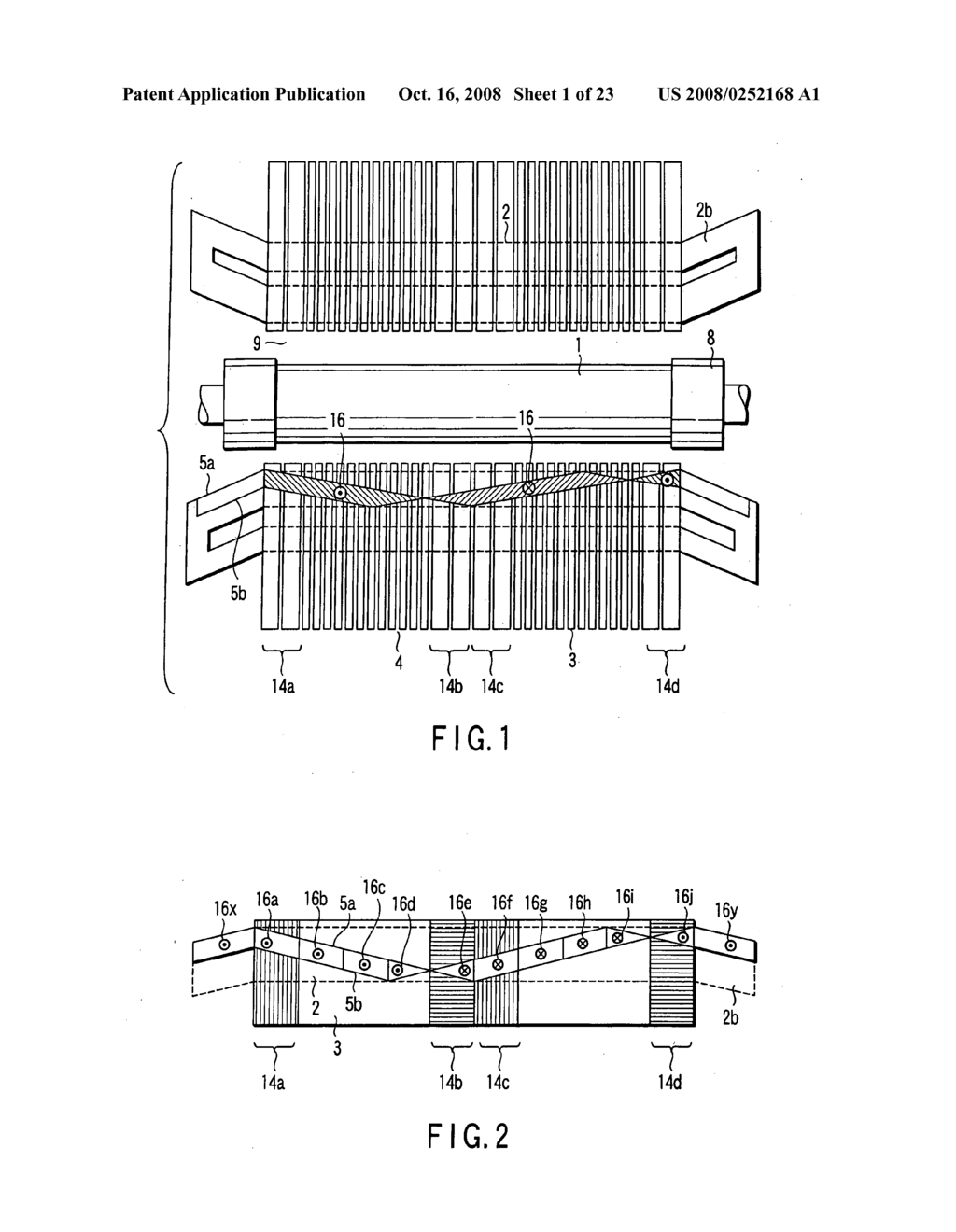 Rotary electro-dynamic machine and armature winding thereof - diagram, schematic, and image 02