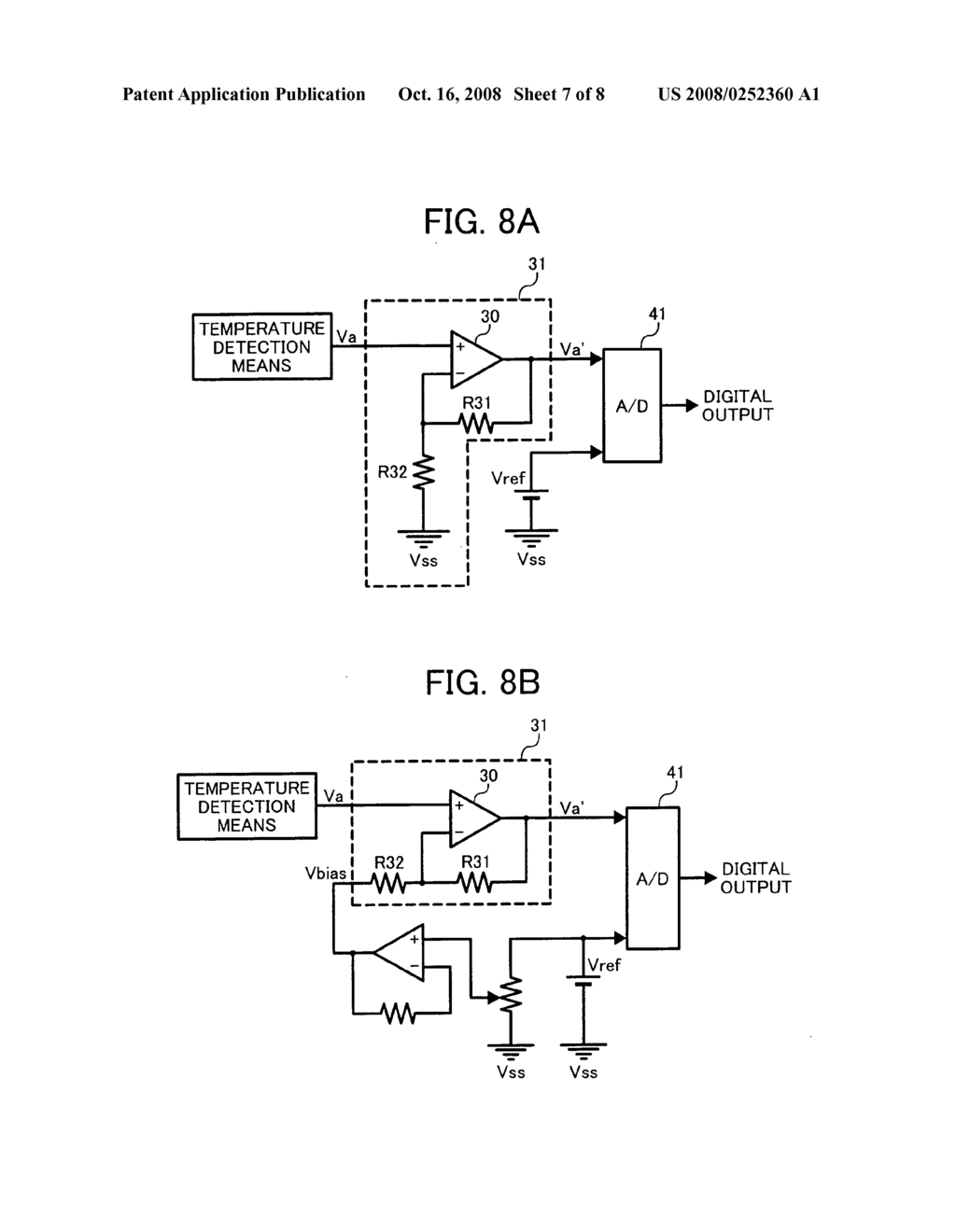 Temperature detector circuit and oscillation frequency compensation device using the same - diagram, schematic, and image 08