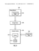 System and program for using a reentry data set to decode compressed data diagram and image