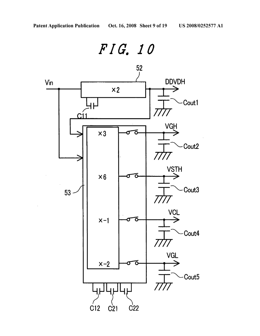 Liquid crystal display device having drive circuit - diagram, schematic, and image 10