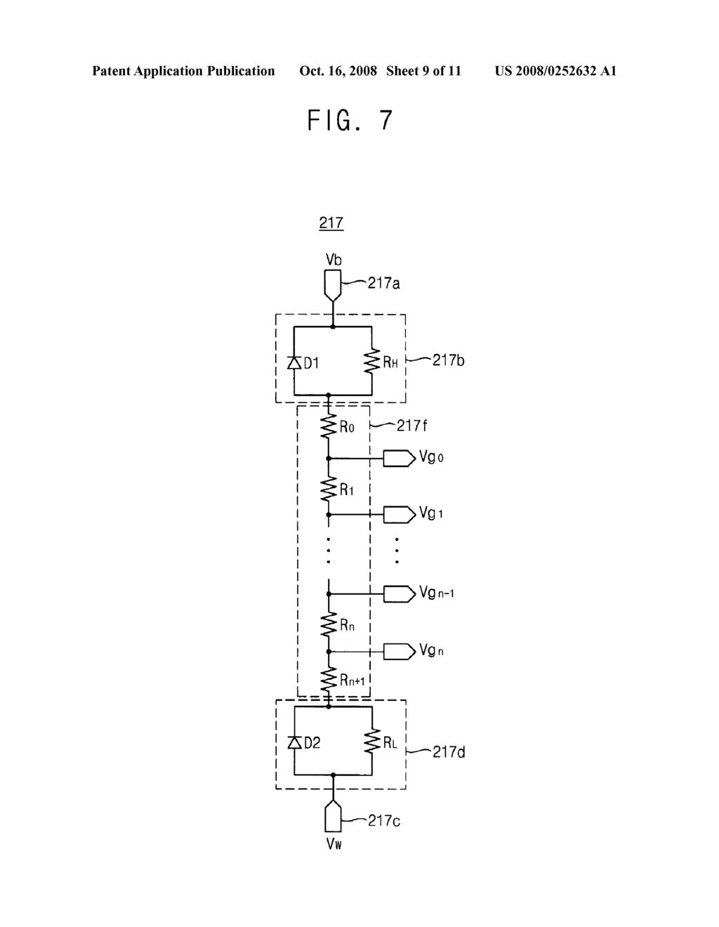 GAMMA VOLTAGE GENERATING CIRCUIT AND DISPLAY DEVICE HAVING THE SAME - diagram, schematic, and image 10