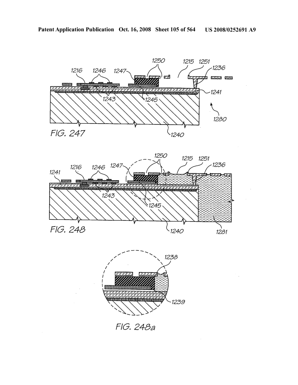 Inkjet nozzle chamber holding two fluids - diagram, schematic, and image 106