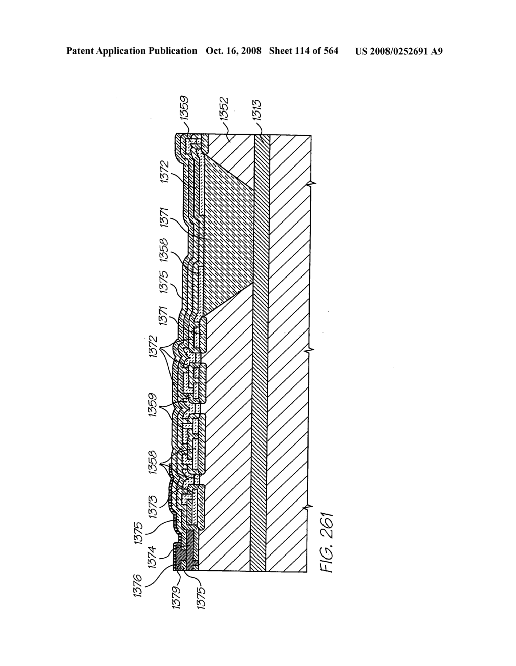 Inkjet nozzle chamber holding two fluids - diagram, schematic, and image 115