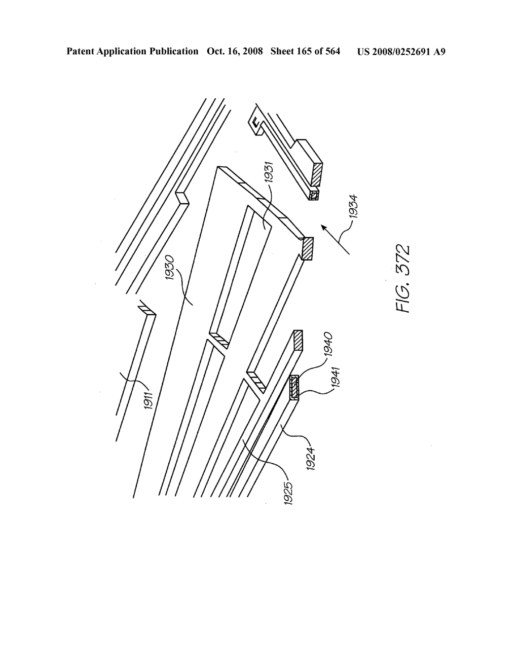 Inkjet nozzle chamber holding two fluids - diagram, schematic, and image 166