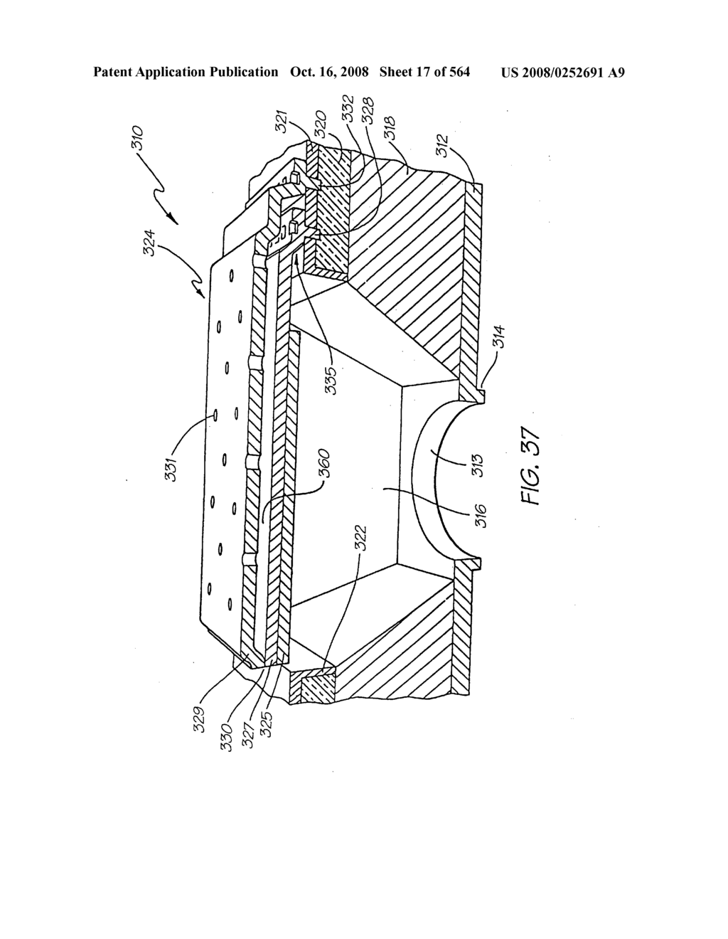 Inkjet nozzle chamber holding two fluids - diagram, schematic, and image 18