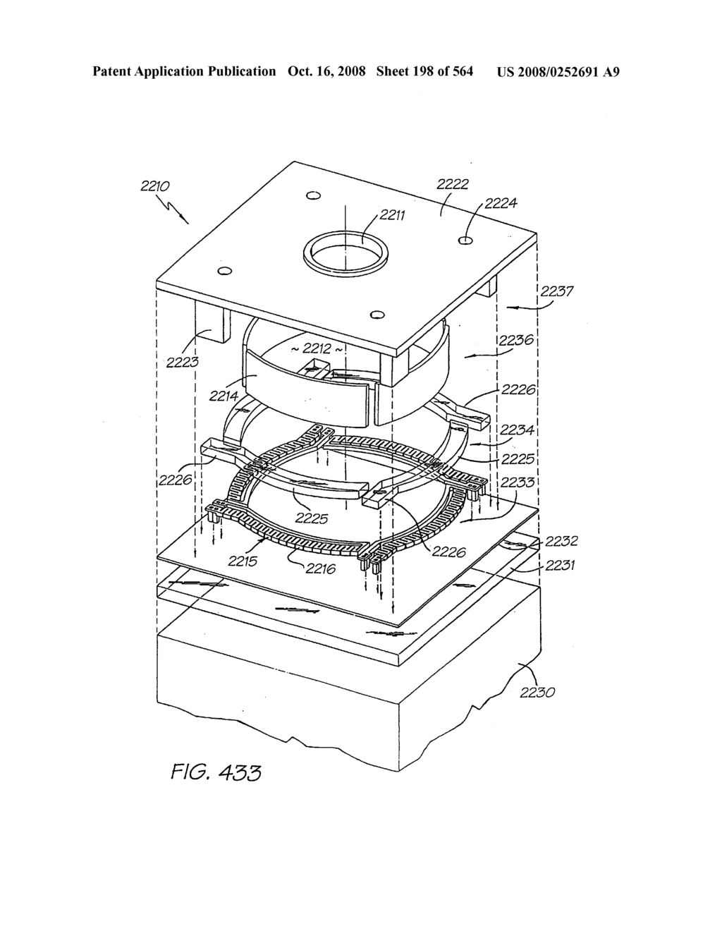 Inkjet nozzle chamber holding two fluids - diagram, schematic, and image 199