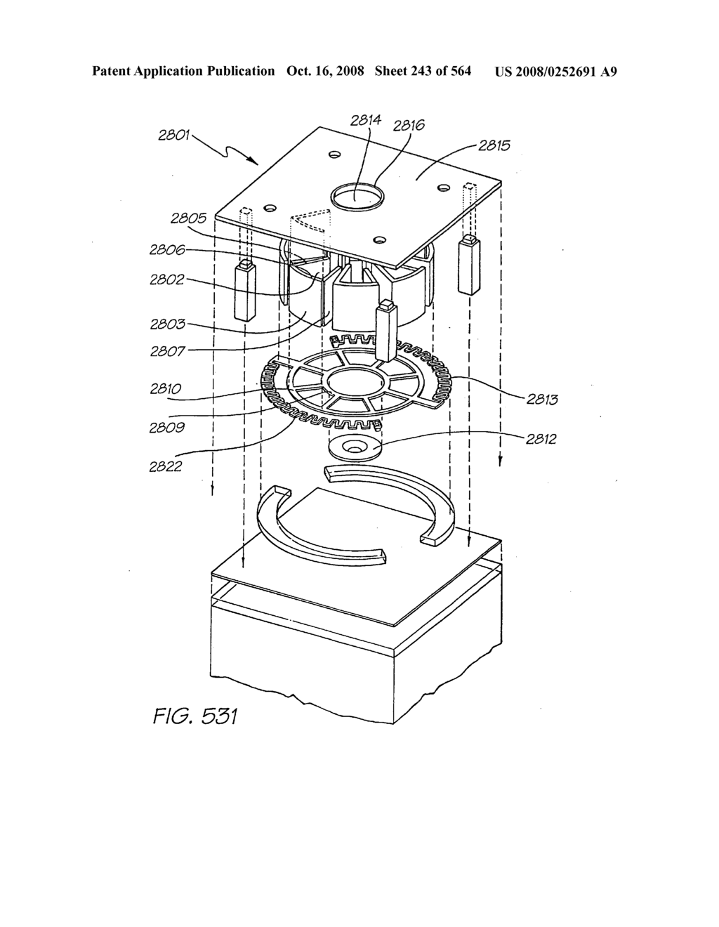 Inkjet nozzle chamber holding two fluids - diagram, schematic, and image 244