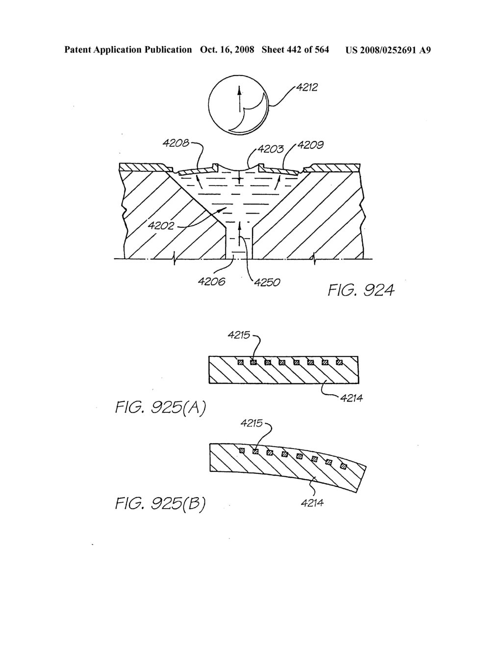 Inkjet nozzle chamber holding two fluids - diagram, schematic, and image 443