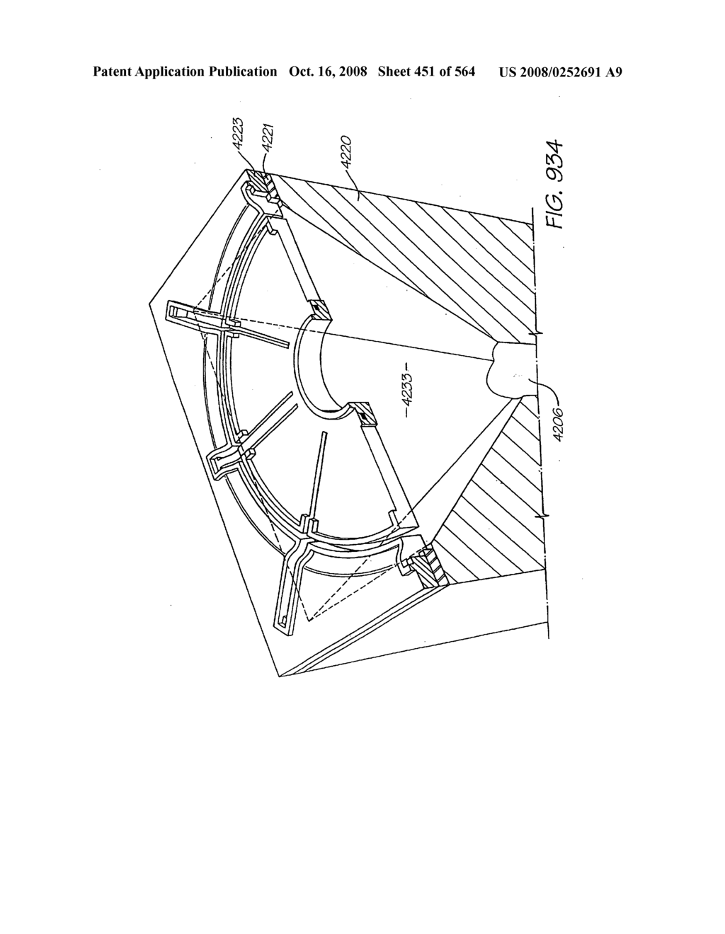 Inkjet nozzle chamber holding two fluids - diagram, schematic, and image 452