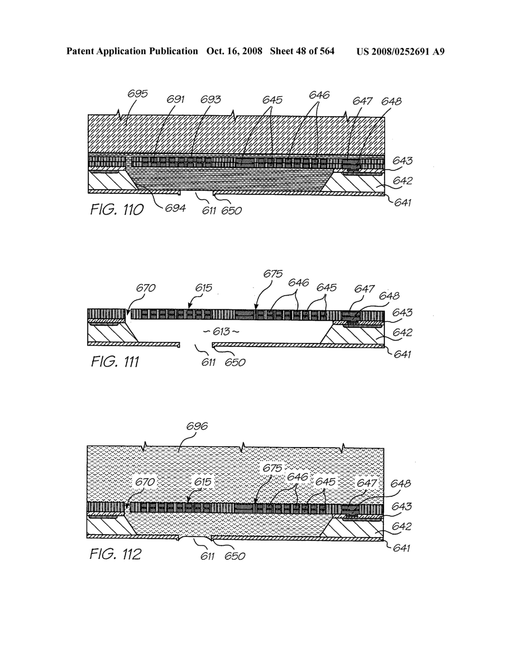 Inkjet nozzle chamber holding two fluids - diagram, schematic, and image 49