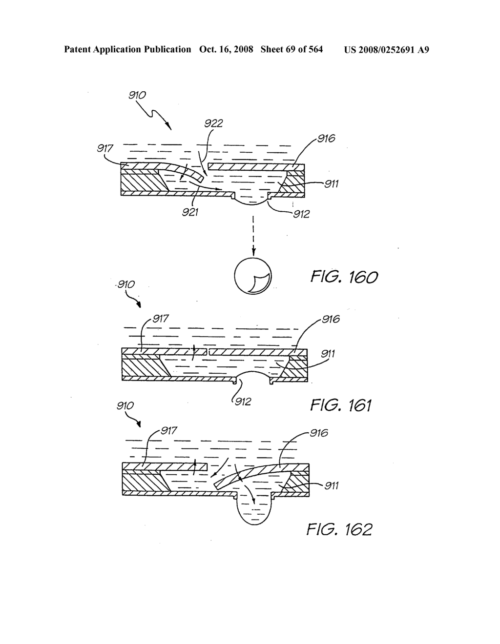 Inkjet nozzle chamber holding two fluids - diagram, schematic, and image 70