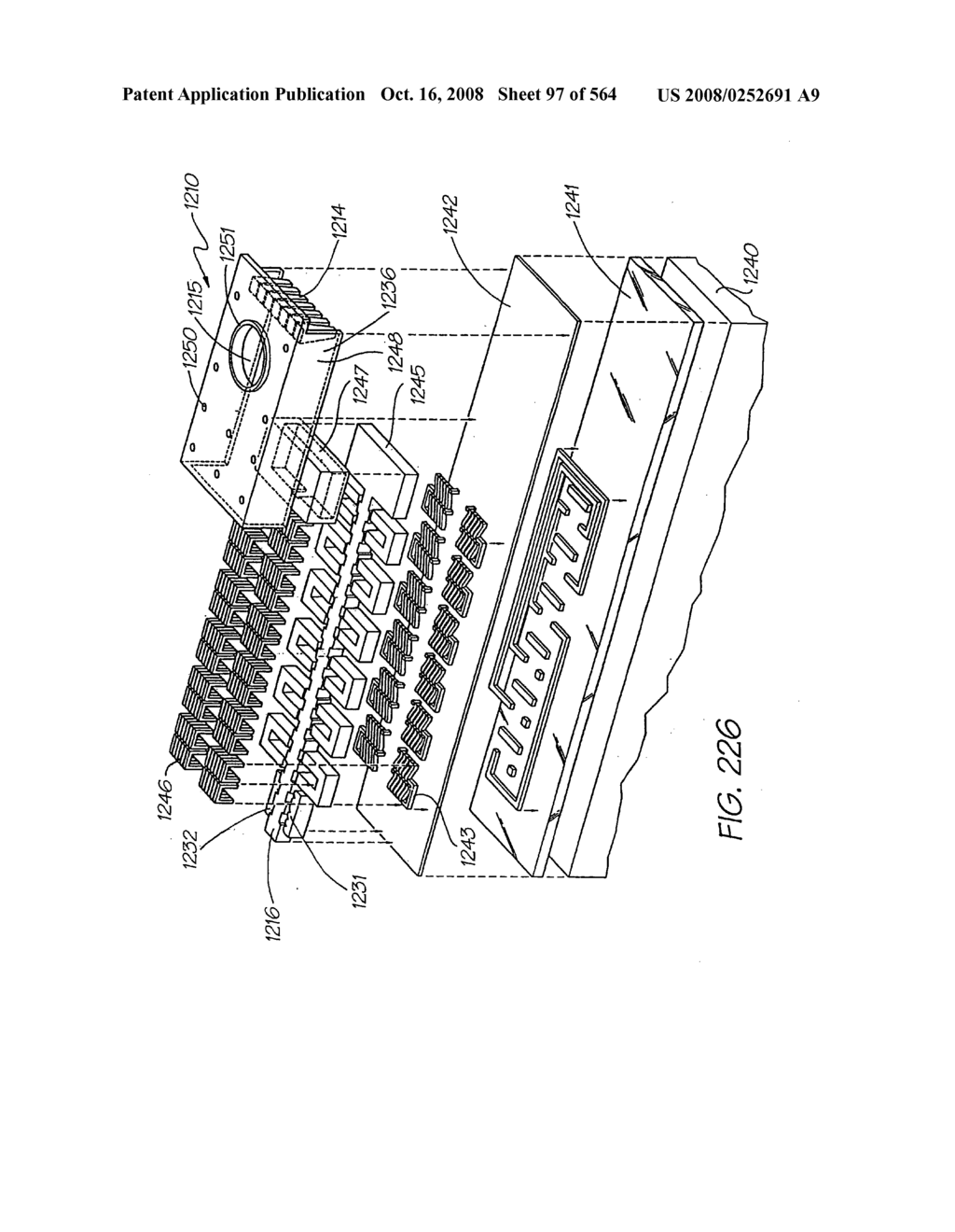 Inkjet nozzle chamber holding two fluids - diagram, schematic, and image 98