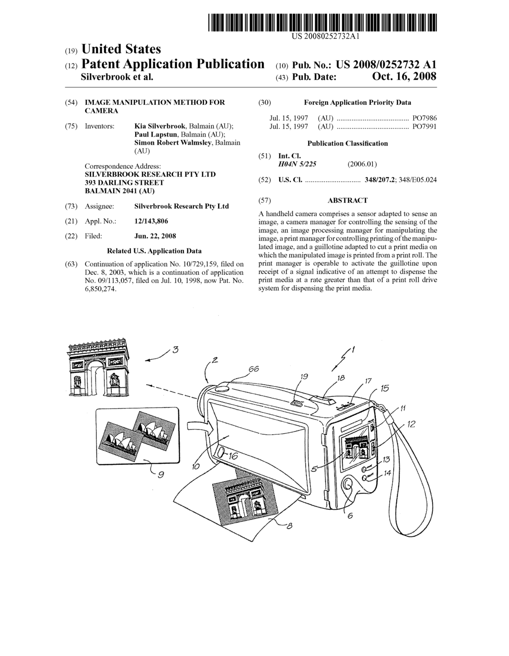 IMAGE MANIPULATION METHOD FOR CAMERA - diagram, schematic, and image 01