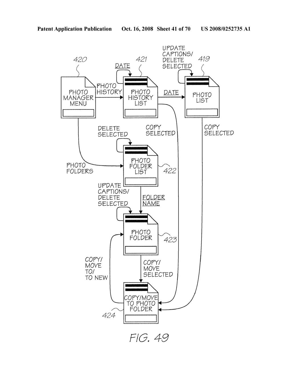 CAMERA HAVING PRINTER FOR PRINTING INTERACTIVE INTERFACES - diagram, schematic, and image 42