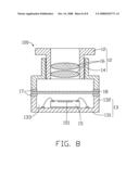 CAMERA MODULE WITH COMPACT PACKAGING OF IMAGE SENSOR CHIP AND METHOD OF MANUFACTURING THE SAME diagram and image