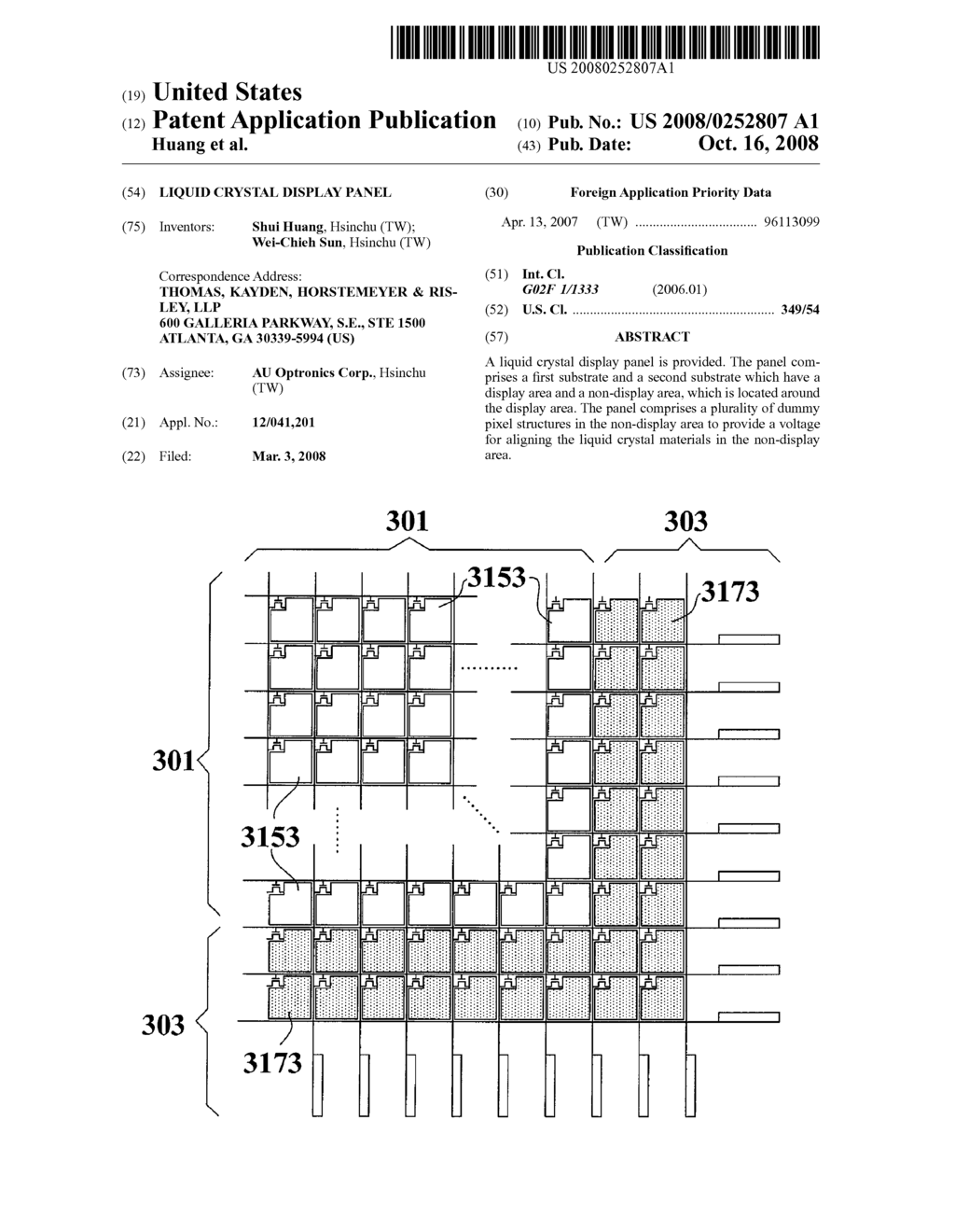 Liquid Crystal Display Panel - diagram, schematic, and image 01