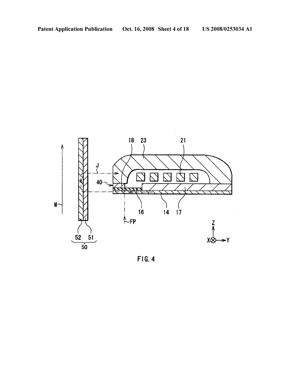 Perpendicular magnetic write head, method of manufacturing the same, and magnetic write system - diagram, schematic, and image 05