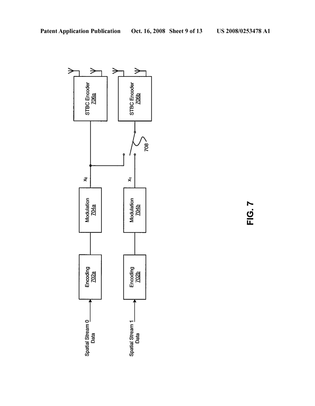 METHOD AND SYSTEM FOR RECONFIGURABLE SFBC/STBC IN A DIVERSITY TRANSMISSION SYSTEM - diagram, schematic, and image 10