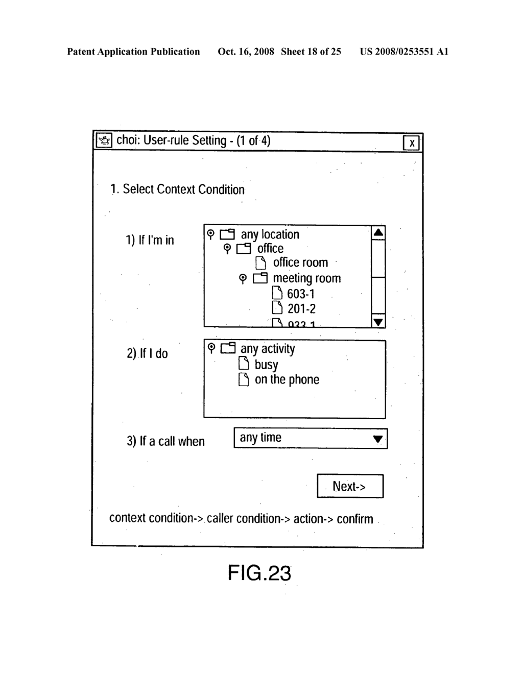 Architecture and implementation for conrol of context aware call processing with local feature definition - diagram, schematic, and image 19