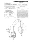 Hanging type wireless earphone for carrying digital music player diagram and image