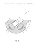 Integral tilting pad bearing diagram and image