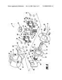 Push button holesaw mandrel assembly diagram and image