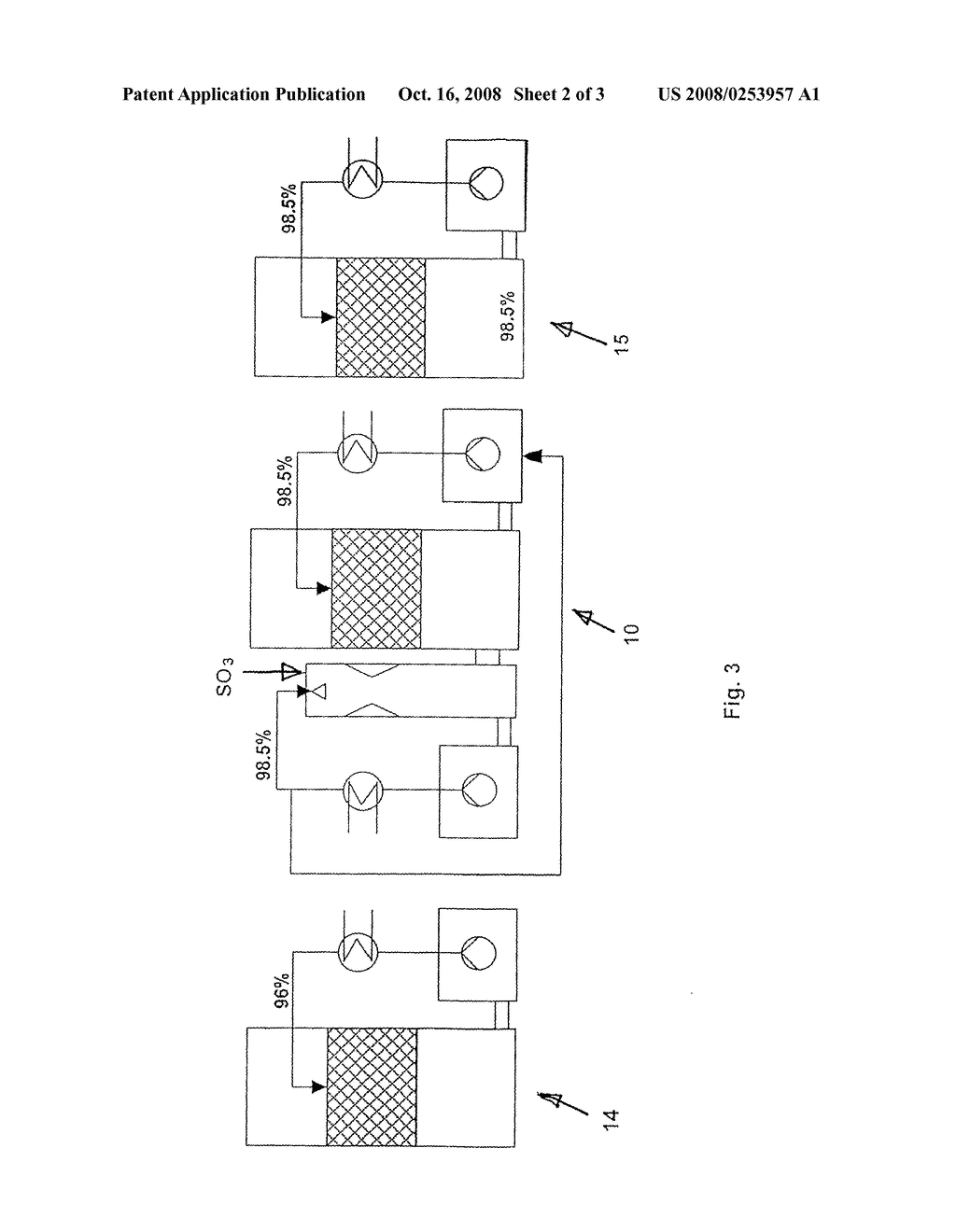 Process and Plant for Producing Sulfuric Acid - diagram, schematic, and image 03