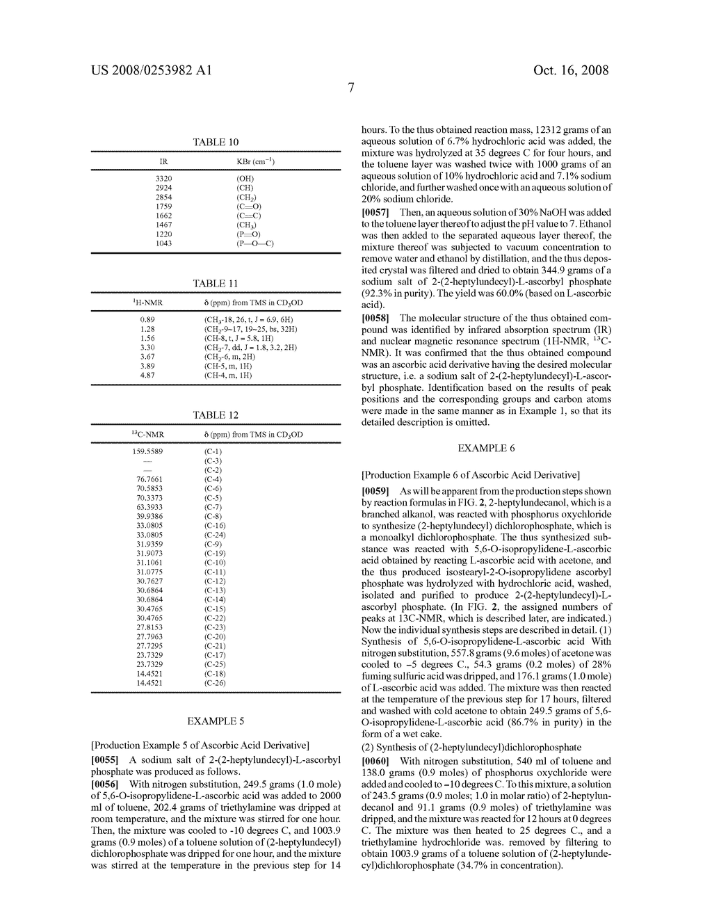 Ascorbic acid derivatives and skin-whitening cosmetics - diagram, schematic, and image 10