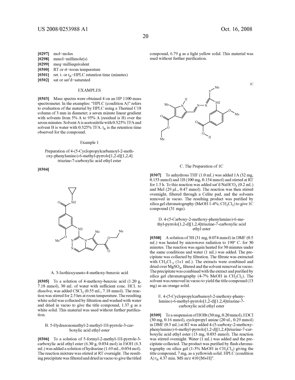 Pyrrolo [1,2-D] [1,2-4] Triazine as Inhibitors of C-Jun N Terminal Kinases (Jnk) and P-38 Kinases - diagram, schematic, and image 21