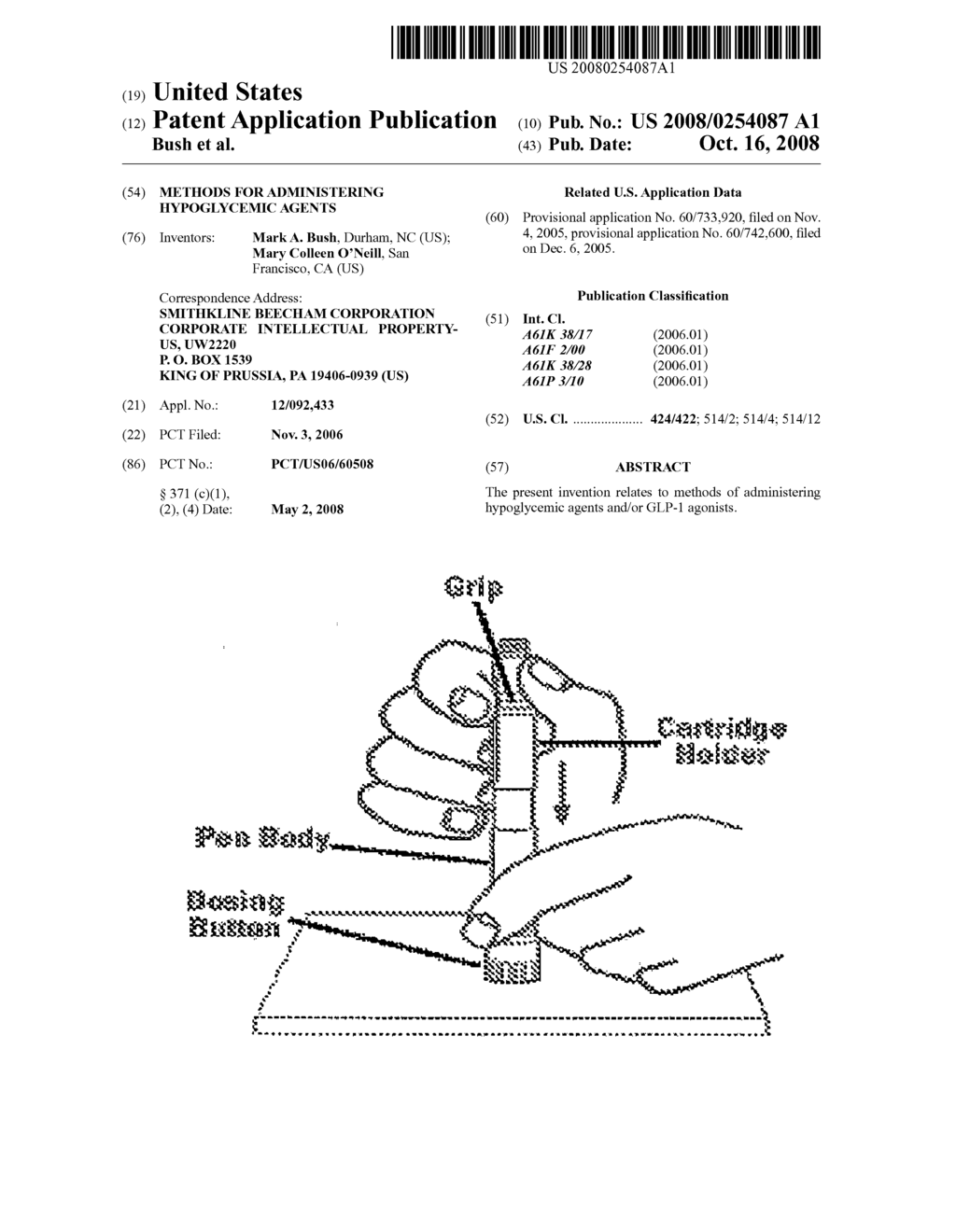 Methods For Administering Hypoglycemic Agents - diagram, schematic, and image 01