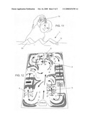 Toy motocross track diagram and image