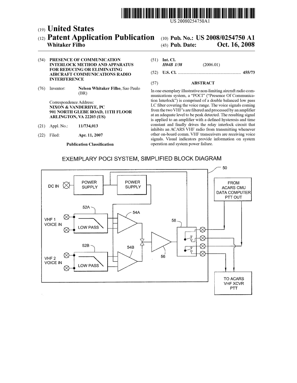 PRESENCE OF COMMUNICATION INTERLOCK METHOD AND APPARATUS FOR REDUCING OR ELIMINATING AIRCRAFT COMMUNICATIONS RADIO INTERFERENCE - diagram, schematic, and image 01