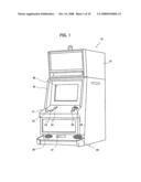 Slot machine with circular sections and method diagram and image