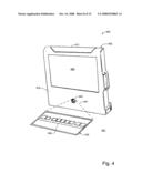 Gaming system having retractable gaming unit diagram and image