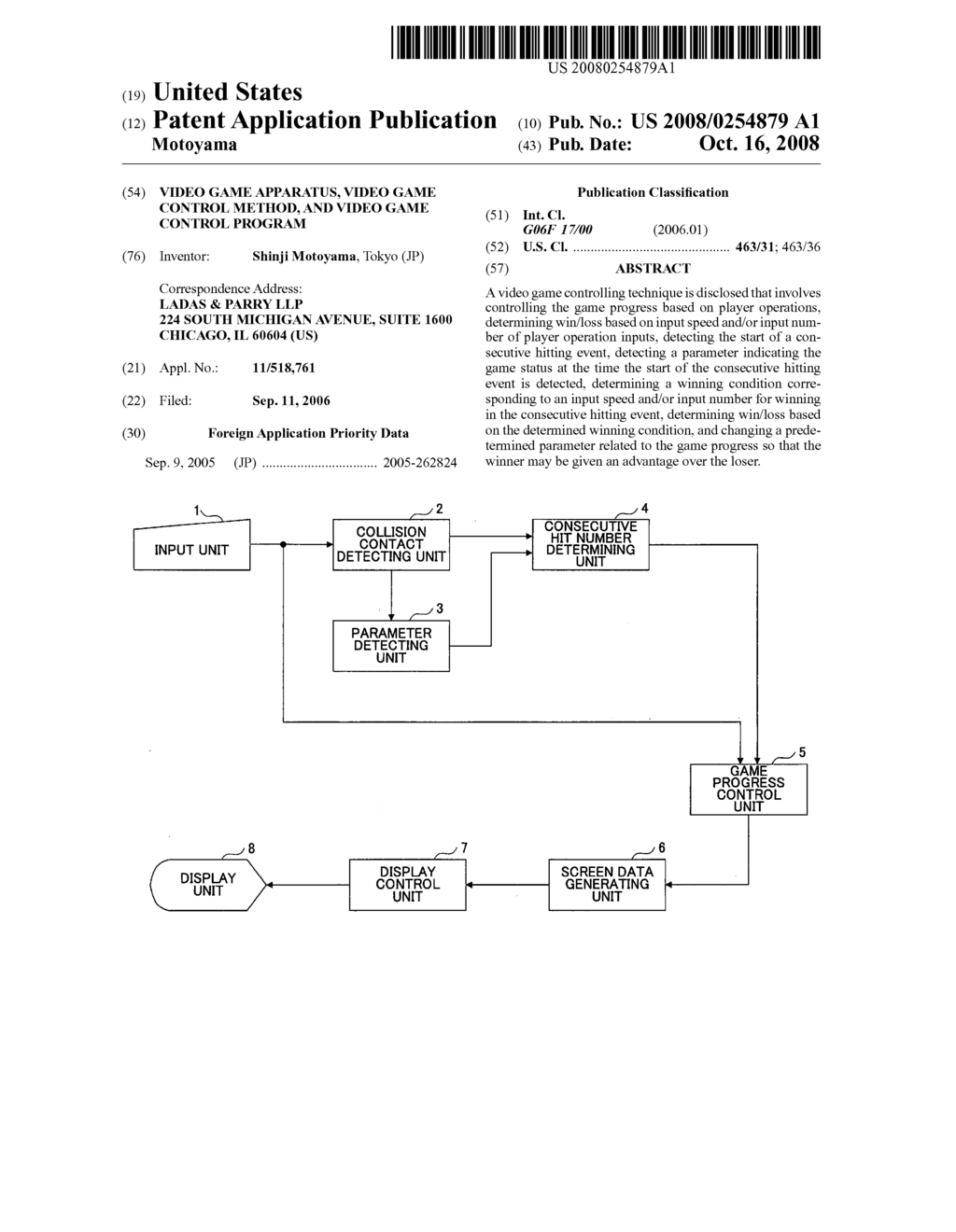 Video game apparatus, video game control method, and video game control program - diagram, schematic, and image 01