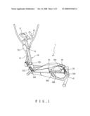 Trace increasing mechanism for elliptical exerciser diagram and image