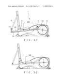 Trace increasing mechanism for elliptical exerciser diagram and image