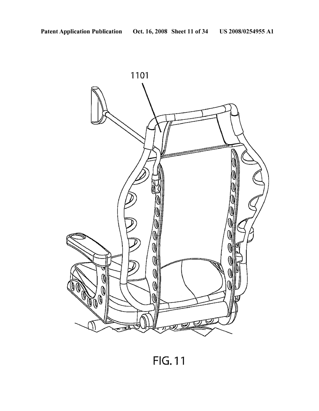 Office and Desk Exercise Chair System - diagram, schematic, and image 12