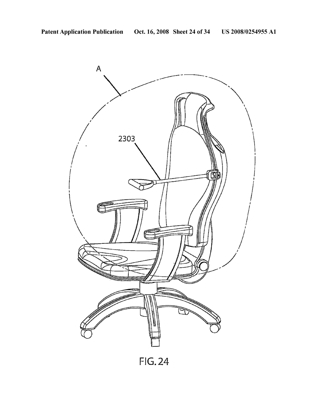 Office and Desk Exercise Chair System - diagram, schematic, and image 25